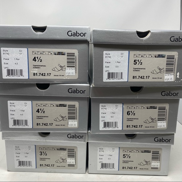 Gabor 81.742.17 black suede ankle strap sandals - Picture 9 of 11